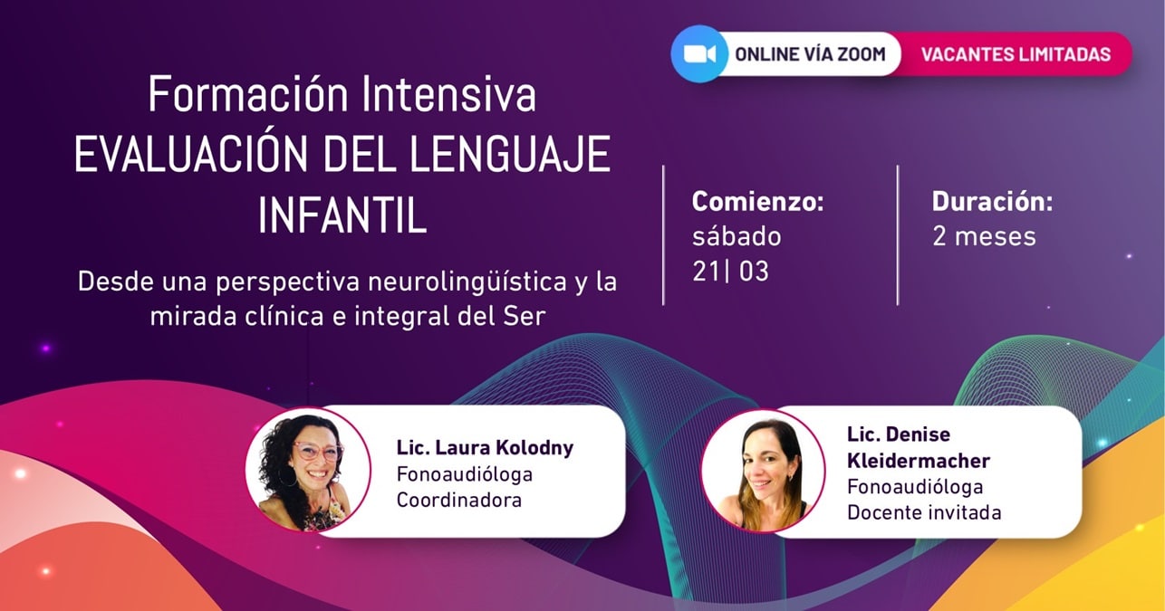 Formación Intensiva en EVALUACIÓN DEL LENGUAJE INFANTIL 2026