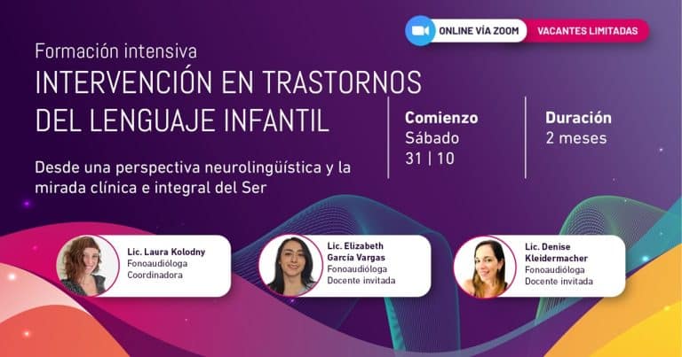INTERVENCIÓN EN TRASTORNOS DEL LENGUAJE INFANTIL 2026